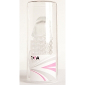 Гелевая прозрачная насадка с 2 отростками - 13 см. - Toyfa Basic - в Якутске купить с доставкой