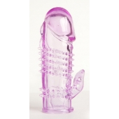 Фиолетовая насадка с коготком и шипами - 13 см. - Toyfa Basic - в Якутске купить с доставкой