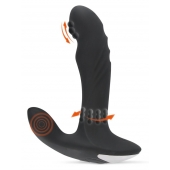 Черный вибромассажер простаты с функцией римминга Plug with Perineum Stimulator - 16,6 см. - Orion - в Якутске купить с доставкой