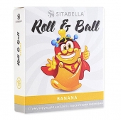 Стимулирующий презерватив-насадка Roll   Ball Banana - Sitabella - купить с доставкой в Якутске