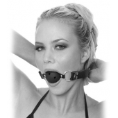 Черный кляп с дырочками Breathable Ball Gag - Pipedream - купить с доставкой в Якутске