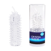 Закрытая рельефная насадка Crystal sleeve с усиками - 12 см. - Erowoman-Eroman - в Якутске купить с доставкой