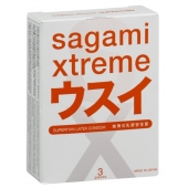 Ультратонкие презервативы Sagami Xtreme SUPERTHIN - 3 шт. - Sagami - купить с доставкой в Якутске