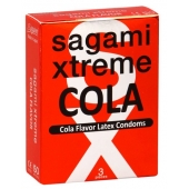 Ароматизированные презервативы Sagami Xtreme COLA - 3 шт. - Sagami - купить с доставкой в Якутске