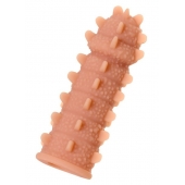 Телесная реалистичная насадка KOKOS Extreme Sleeve 04 с дополнительной стимуляцией - 12,7 см. - KOKOS - в Якутске купить с доставкой