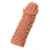 Телесная реалистичная насадка KOKOS Extreme Sleeve 07 с дополнительной стимуляцией - 12,7 см. - KOKOS - в Якутске купить с доставкой