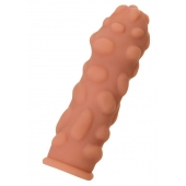 Телесная реалистичная насадка KOKOS Extreme Sleeve 11 с дополнительной стимуляцией - 12,7 см. - KOKOS - в Якутске купить с доставкой