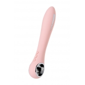 Розовый силиконовый вибратор с электростимуляцией GALVANI VIBE - 21 см. - ToyFa - купить с доставкой в Якутске