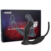 Черная анальная пробка NEXUS SIMUL8 с фиксацией на теле кольцами - Nexus Range - в Якутске купить с доставкой