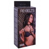 Черный поводок и чокер с кольцом Rada - Rebelts - купить с доставкой в Якутске