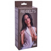 Коричневый поводок и чокер с кольцом Sofi - Rebelts - купить с доставкой в Якутске