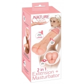 Телесная насадка-мастурбатор 2-in-1 Extension Masturbator - 21 см. - Orion - в Якутске купить с доставкой