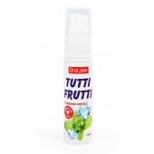 Гель-смазка Tutti-frutti со вкусом сладкой мяты - 30 гр. - Биоритм - купить с доставкой в Якутске