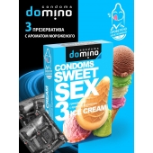 Презервативы для орального секса DOMINO Sweet Sex с ароматом мороженого - 3 шт. - Domino - купить с доставкой в Якутске