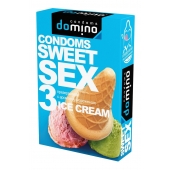 Презервативы для орального секса DOMINO Sweet Sex с ароматом мороженого - 3 шт. - Domino - купить с доставкой в Якутске