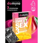 Презервативы для орального секса DOMINO Sweet Sex с ароматом манго - 3 шт. - Domino - купить с доставкой в Якутске