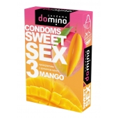 Презервативы для орального секса DOMINO Sweet Sex с ароматом манго - 3 шт. - Domino - купить с доставкой в Якутске