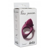 Бордовое эрекционное виброкольцо Pure Passion Sunset - Lola Games - в Якутске купить с доставкой