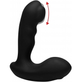 Черный стимулятор простаты Alpha-Pro 7X P-Milker Silicone Prostate Stimulator with Milking Bead - XR Brands - в Якутске купить с доставкой