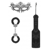 Черный игровой набор Introductory Bondage Kit №4 - Shots Media BV - купить с доставкой в Якутске