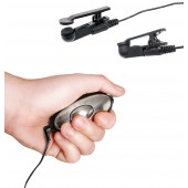 Черные электрические зажимы для сосков Shock Therapy Nipple Clamps - Pipedream - купить с доставкой в Якутске