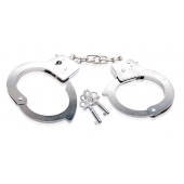 Металлические наручники Beginner s Metal Cuffs - Pipedream - купить с доставкой в Якутске