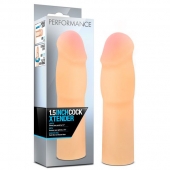 Телесная насадка-удлинитель на пенис PERFORMANCE 1.5INCH COCK XTENDER - 16 см. - Blush Novelties - в Якутске купить с доставкой