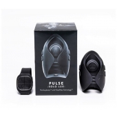 Темно-серый инновационный мужской осциллятор PULSE SOLO LUX с пультом ДУ - Hot Octopuss - в Якутске купить с доставкой