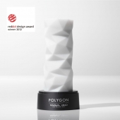 Белый 3D мастурбатор POLYGON - Tenga - в Якутске купить с доставкой