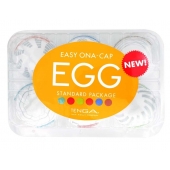 Набор из 6 мастурбаторов Tenga EGG Easy Beat с различным рельефом - Tenga - в Якутске купить с доставкой