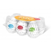 Набор из 6 мастурбаторов Tenga EGG Easy Beat с различным рельефом - Tenga - в Якутске купить с доставкой