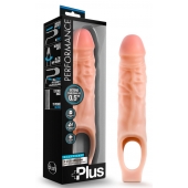 Телесный реалистичный фаллоудлинитель 9 Inch Silicone Cock Sheath Penis Extender - 22,86 см. - Blush Novelties - в Якутске купить с доставкой