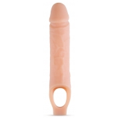 Телесный реалистичный фаллоудлинитель 10 Inch Silicone Cock Sheath Penis Extender - 25,4 см. - Blush Novelties - в Якутске купить с доставкой