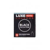 Черные презервативы LUXE Royal Black Collection - 3 шт. - Luxe - купить с доставкой в Якутске