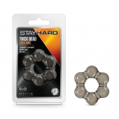 Дымчатое эрекционное кольцо Stay Hard Thick Bead Cock Ring - Blush Novelties - в Якутске купить с доставкой