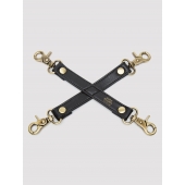 Черный фиксатор для манжет Bound to You Faux Leather Hogtie - Fifty Shades of Grey - купить с доставкой в Якутске