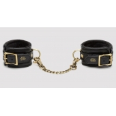 Черные наручники Bound to You Faux Leather Wrist Cuffs - Fifty Shades of Grey - купить с доставкой в Якутске