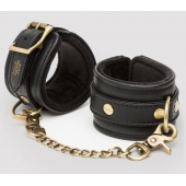 Черные наручники Bound to You Faux Leather Wrist Cuffs - Fifty Shades of Grey - купить с доставкой в Якутске