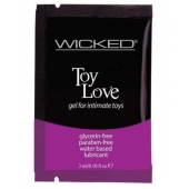 Лубрикант на водной основе для использования с игрушками WICKED Toy Love - 3 мл. - Wicked - купить с доставкой в Якутске