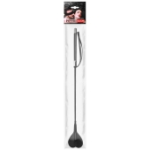 Черный стек с наконечником-сердечком - 54 см. - Notabu - купить с доставкой в Якутске Черный стек с наконечником-сердечком - 54 см. - Notabu - купить с доставкой в Якутске