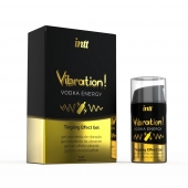 Жидкий интимный гель с эффектом вибрации Vibration! Vodka Energy - 15 мл. - INTT - купить с доставкой в Якутске