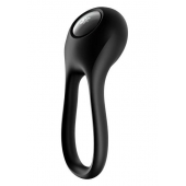 Черное эрекционное виброкольцо Majestic Duo - Satisfyer - в Якутске купить с доставкой