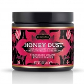 Пудра для тела Honey Dust Body Powder с ароматом клубники - 170 гр. - Kama Sutra - купить с доставкой в Якутске