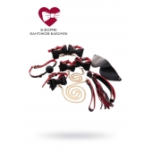 Черно-красный бондажный набор Bow-tie - ToyFa - купить с доставкой в Якутске