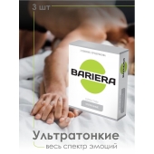 Ультратонкие презервативы Bariera Ultra Thin - 3 шт. - Bariera - купить с доставкой в Якутске