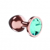 Пробка цвета розового золота с малиновым кристаллом Diamond Topaz Shine L - 8,3 см. - Lola Games - купить с доставкой в Якутске
