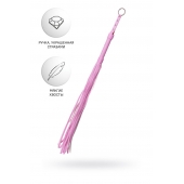 Розовый флоггер Anonymo - 64 см. - ToyFa - купить с доставкой в Якутске Розовый флоггер Anonymo - 64 см. - ToyFa - купить с доставкой в Якутске
