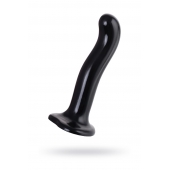 Черный стимулятор для пар P G-Spot Dildo Size L - 19 см. - Strap-on-me - в Якутске купить с доставкой