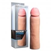 Телесная фаллическая насадка на пенис Magnum Xtender - 23 см. - Blush Novelties - в Якутске купить с доставкой