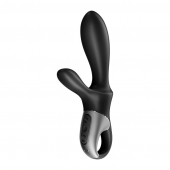 Черный анальный вибратор Heat Climax+ с функцией нагрева - 20,6 см. - Satisfyer - в Якутске купить с доставкой